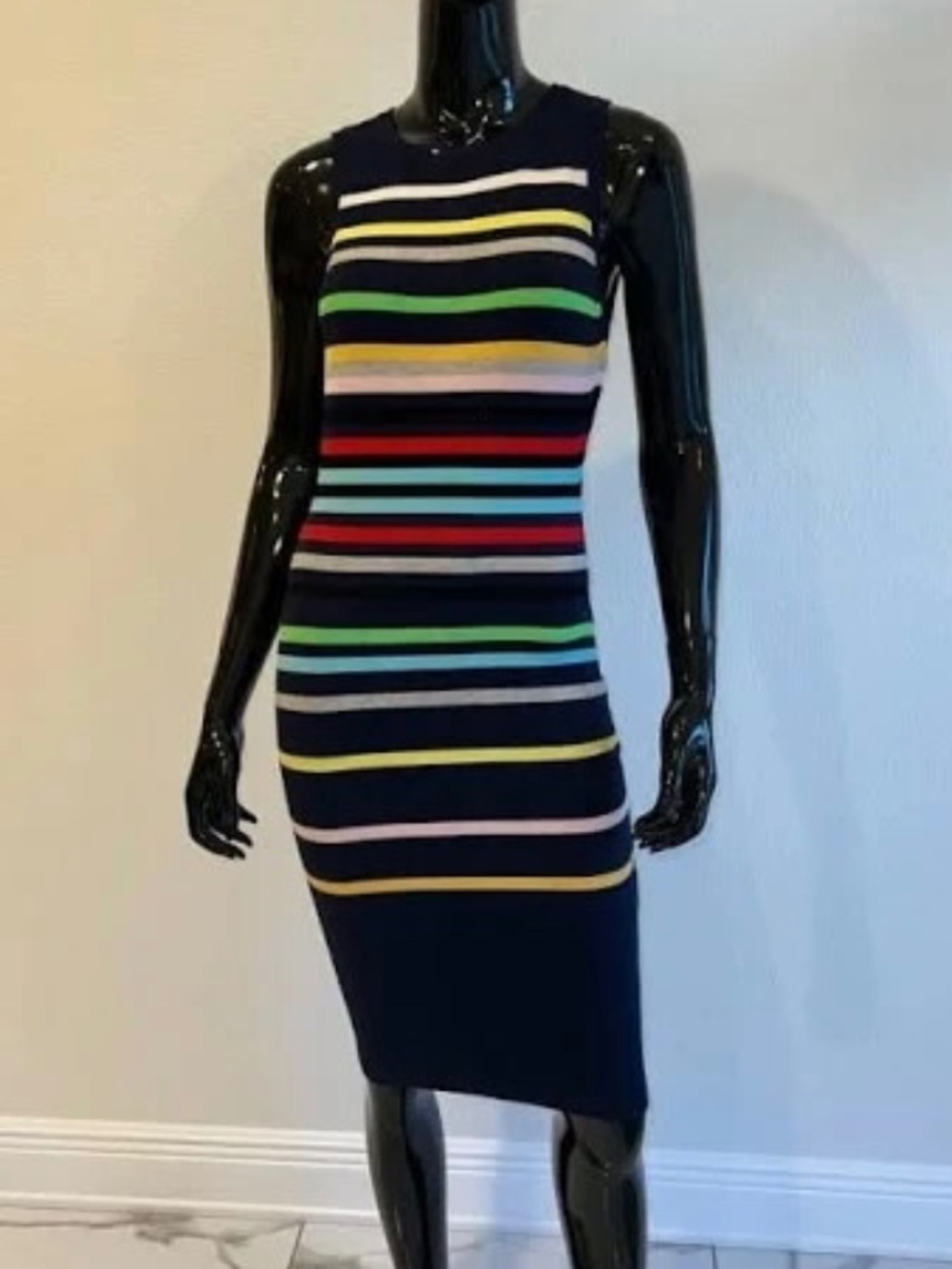 Multicolor striped dress